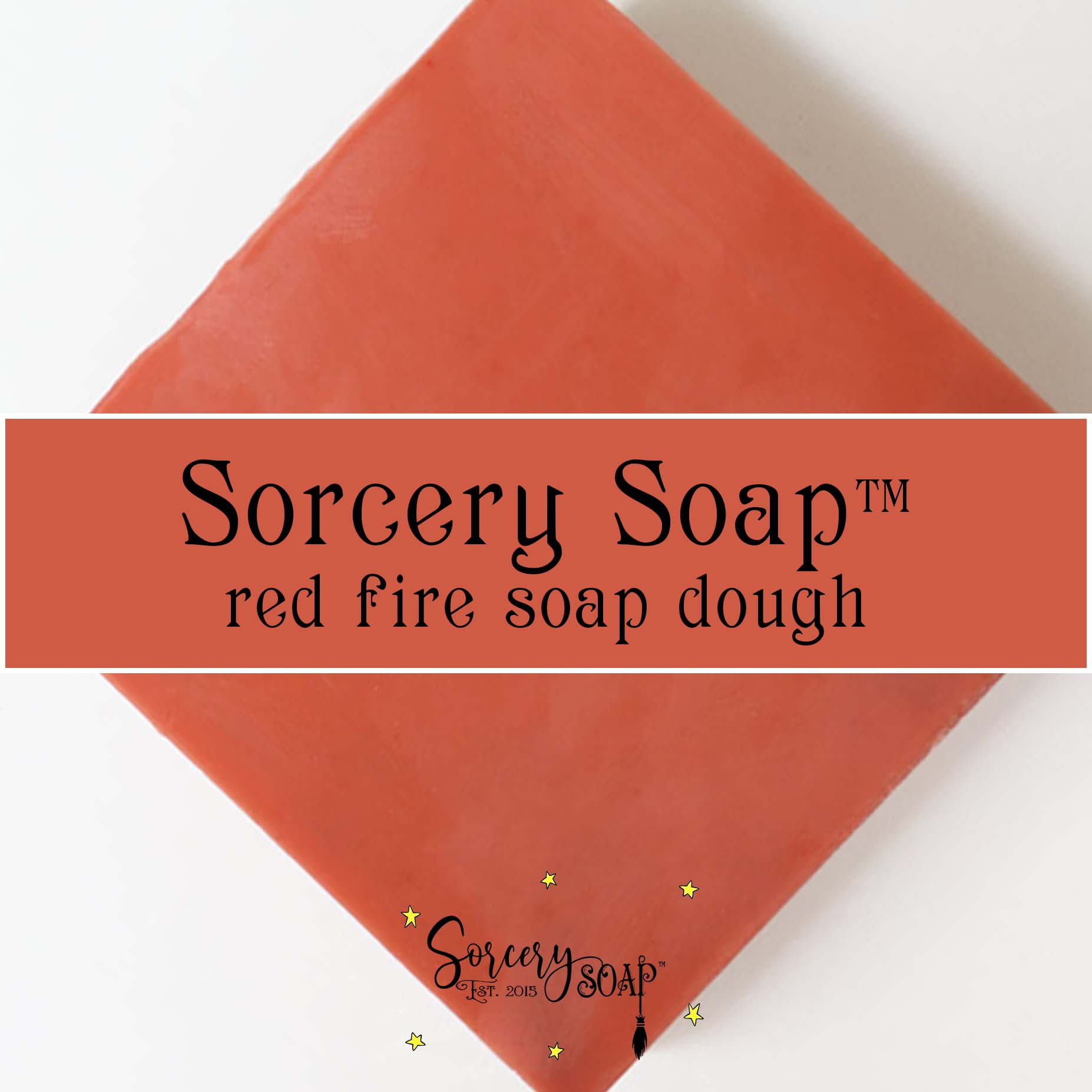 fire red soap dough