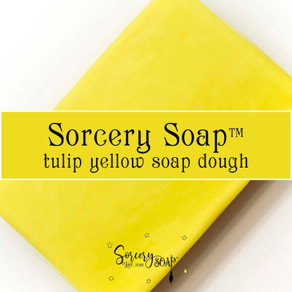 tulip yellow soap dough